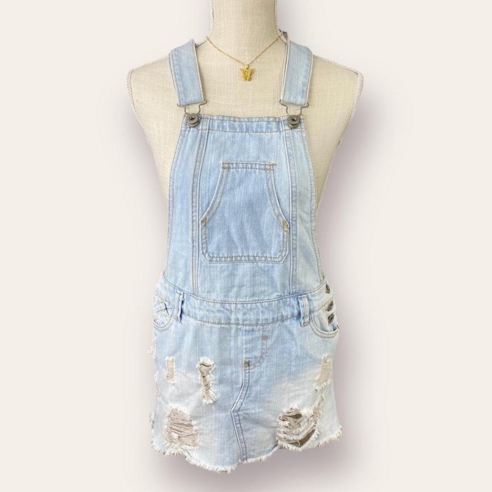 ✨🍒 y2k Denim Mini Skirt Overalls 🍒✨
